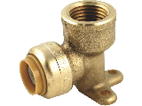 Push-to-Connect Brass Drop Ear Elbow (Sizes)