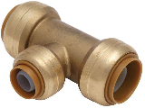 Push-to-Connect Brass Reducing Tee (Sizes)