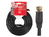 Black RG6 Co-Axial Cable, 50 Ft