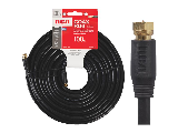 Black RG6 Co-Axial Cable, 100 Ft