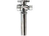 DIB Straight Valve with Water Hammer Arrestor, 3/8 In Comp x 1/2 In Fip