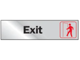 2 In x 8 In Vinyl Self-Adhesive Sign: Exit