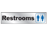 2 In x 8 In Vinyl Restroom Sign