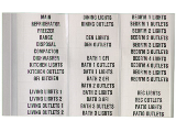 Adhesive Back Circuit Breaker Labels