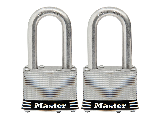 Stainless Steel Pin Tumbler Padlock, 1-3/4 In Wide, 2 Pk