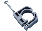 Full Pipe Clamp with Nail, 12 Pack (Sizes)