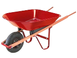 4 Cubic Feet Wood Handle Wheelbarrow