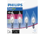 DuraMax Bent Tip Decorative Light Bulb 40 Watt, 4 Pack