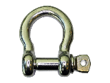 Bow Style Stainless Steel Screw Pin Shackles (Sizes)