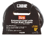 Multi Outlet Extension Cord  14/3, 9 Ft