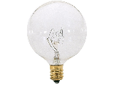 Clear G16-1/2 Dimmable Globe Light Bulb 25 Watt, 2 Pack