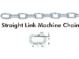 Straight Link Machine Chain #4  Zinc Plated WLL 209