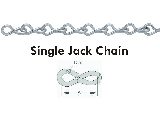 Single Jack Chain #10 Zinc Plated