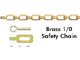 Brass Safety Chain #1/0 Solid Brass