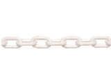 Plastic Chain #8 (5/16 In) Link White