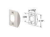 Standard Lock Strike Plate, Satin Nickel