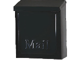 Mailbox Vertical Wall Mount City Style Locking Black