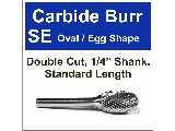 Oval Shape Carbide Bur (Sizes)