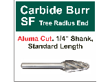 Aluminum Cut Round Tree Shape Carbide Bur (Sizes)