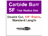 Tree Shape Radius Carbide Burrs (Sizes)