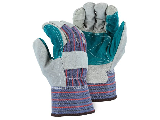 Cowhide Double Palm Safety Cuff Work Glove  (Sizes)