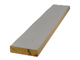 White Finger Joint Pine Board, 1 In x 3 In x 8 Ft