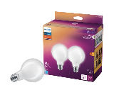 Philips LED Ultra Definition G25 Decorative Light Bulb, 40 W 2 Pk