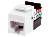 Leviton White 8-Conductor Cat-6 Connector Jack