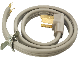 Replacement 3 Wire Range Cord,  4 Ft