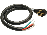 Replacement 4 Wire Range Cord,  4 Ft