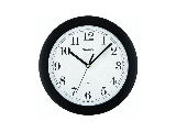 Wall Clock Simple Black 8 In