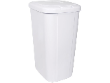 Hefty Touch Top White Wastebasket, 53 Qt