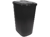 Hefty Touch Top Black Wastebasket, 53 Qt