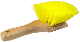 Fender Brush Yellow Plastic Bristles Short Handle