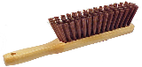 Mill Duster Brush Brown Plastic Bristles