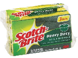 Heavy-Duty Scotch Brite Sponge, 3 Pack