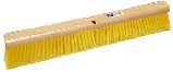 Push Broom Head Yellow Plastic Bristles 24 In