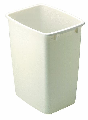 Rectangular Wastebasket 35 Quart Bisque