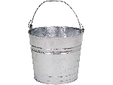 Behrens 1210 Round Galv Steel Utility Pail, 10 Qt