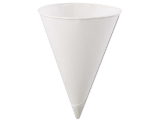 Paper Water Cooler Cone Rolled Edge, 5 Oz