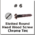 #6 Round Head Wood Screws Nickel Plated