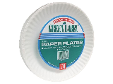 White Paper Plates 9 In, 70 Count