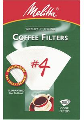 Cone Coffee Filters  #4, 100 Pack