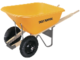 10 Cubic Feet 2 Wheeled Wheelbarrow