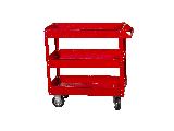 All Steel Service Cart, 3 Shelf