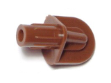 Shelf Support Brown Plastic Fluted for 1/4 Hole