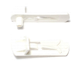 Locking Shelf Support White Plastic