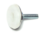 Furniture Glide Swivel 1/4-20 x 1/2 Stud Nylon/Nickel