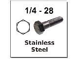 1/4-28 Hex Bolts Stainless Steel