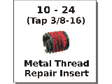 10-24 x 3/8-16 Metal Thread Repair Insert